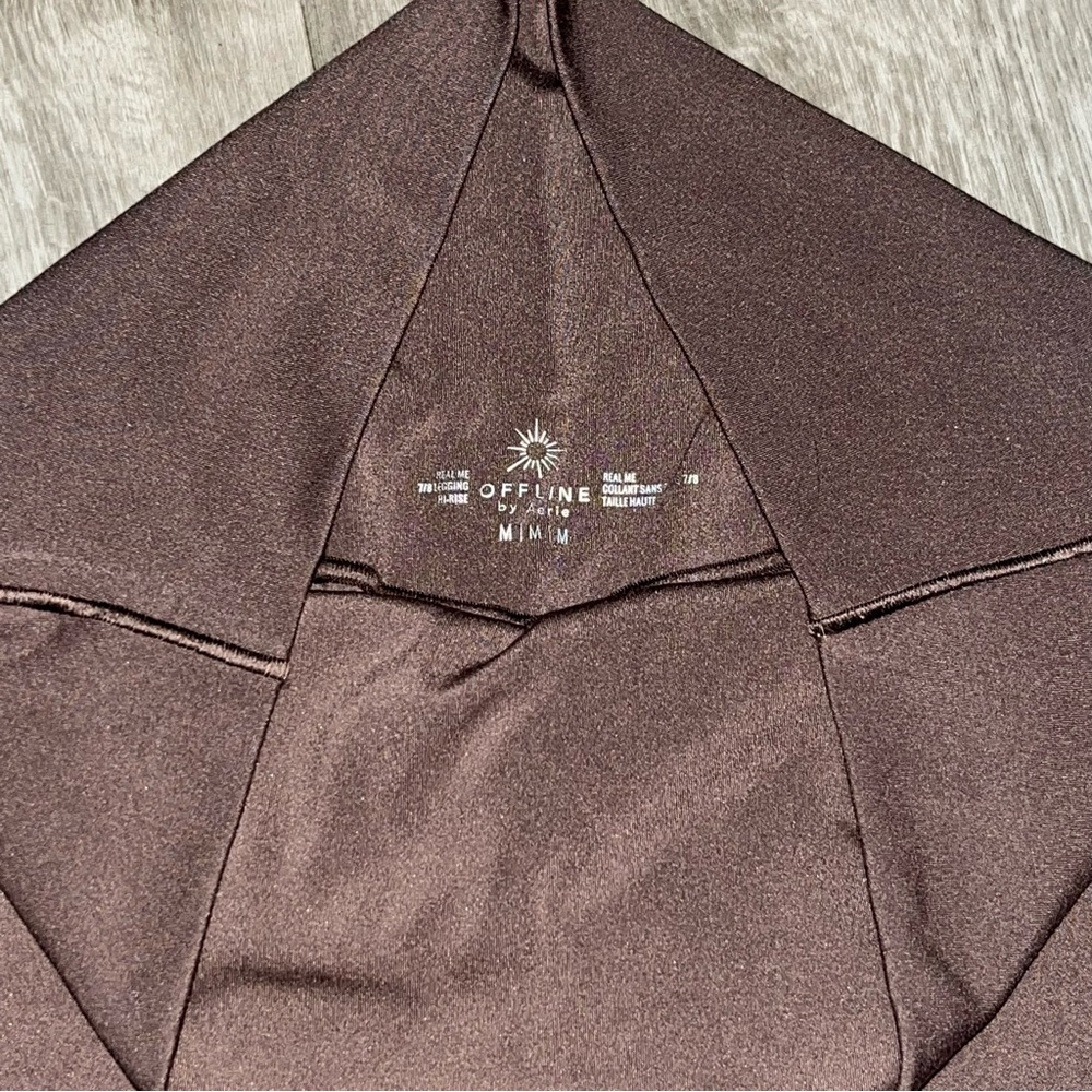 AERIE OFFLINE BROWN LEGGINGS! Size M super butter smooth!